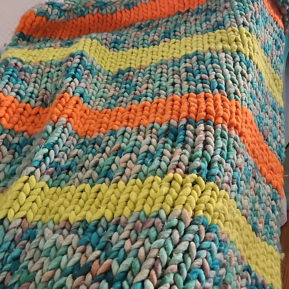 Anthropologie Chunky Knit WoolThrow - Picture 4 of 5